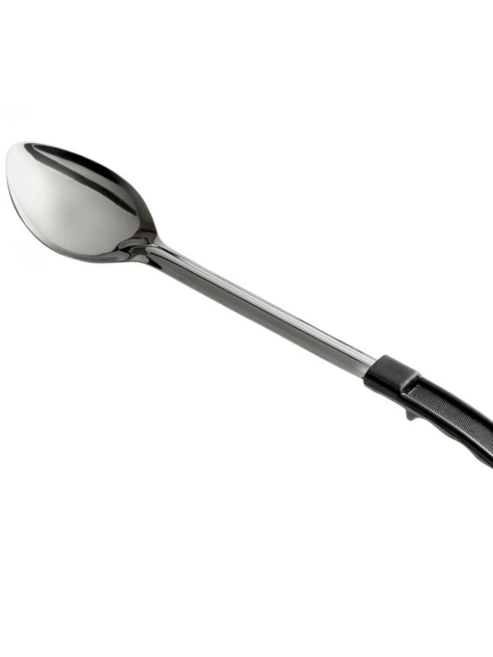 Winco Prime Heavy Duty 15" Stainless Steel Basting Spoon Black Stop Hook Handle